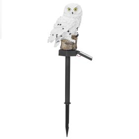 Solar Powered Owl Garden Light IP65 Waterproof LED Owl Landscape Lamp Decorative Lawn Lights For Yard Driveway Walkway Patio (Option: SolarOwlLightWhite)