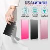 20000mAh Power Bank Ultra-thin External Battery Pack Phone Charger Dual USB Ports