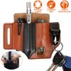 Multi-tool Sheath for Belt Leather EDC Pocket Organizer for Men EDC Leather Pouch Flashlight Sheath