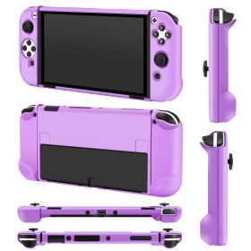 Protective Shell Cover Hard Dockable Case Fit For Nintendo Switch OLED Joy Con Shell (Option: GameCasePurple)