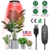 Plant Grow Light LED Full Spectrum Circle Growing Lamp with 3/9/12Hours Auto Timer Setting 9 Dimmable Brightness Height Adjustable for Indoor Plants