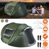 5-8 Person Pop Up Tent Automatic Setup Camping Tent Waterproof Instantåtup Tent with 4 Mosquito Net Windows Carrying Bag for Hiking Climbing Adventu