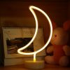 LED Neon Lights Decorative Lamps Neon Signs with Holder Base Night Lights for Home Decor Party Supplies 11 Shape Optional