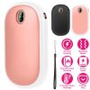 Rechargeable Hand Warmer Electric Hand Heater Portable Reusable Pocket Warmer Power Bank with Digital Display 2 Levels Double-sided Heating