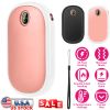 Rechargeable Hand Warmer Electric Hand Heater Portable Reusable Pocket Warmer Power Bank with Digital Display 2 Levels Double-sided Heating