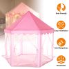 Kids Play Tents Princess for Girls Princess Castle Children Playhouse Indoor Outdoor Use w/ Carry Case
