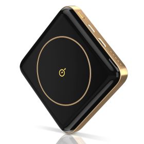 Magnetic Wireless Power Bank 10000mAh Magnetic Portable Charger MagSafe Wireless Power Bank Fit for IOS Phones 14/13/12/11 Series (Option: PowerBankBlack)