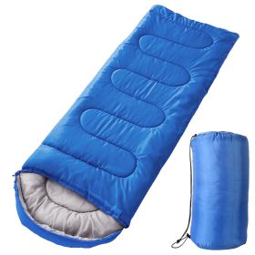 Camping Sleeping Bags for Adults Teens Moisture-Proof Hiking Sleep Bag with Carry Bag 32-50? for Spring Autumn Winter Seasons (Option: SleepingBagRoyalBlue)
