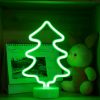 LED Neon Lights Decorative Lamps Neon Signs with Holder Base Night Lights for Home Decor Party Supplies 11 Shape Optional