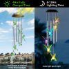Solar Wind Chime Lights Hummingbird Decorative Lamp 7 Color Changing IP55 Waterproof Hanging String Lights For Home Garden Party Festival