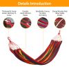 Double Hammock 2 Person Canvas Hanging Hammock Swing¥d with Carrying Bag Hold 330LBS for Camping Travel Beach