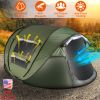 5-8 Person Pop Up Tent Automatic Setup Camping Tent Waterproof Instantåtup Tent with 4 Mosquito Net Windows Carrying Bag for Hiking Climbing Adventu