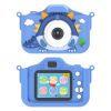 Dinosaur Kids Selfie Camera Cartoon Camera 48MP 1080P HD Digital Camera with Cartoon Case Card Reader 32G MMC Card for Boys Girls Aged 6+ Years Old