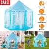Kids Play Tents Princess for Girls Princess Castle Children Playhouse Indoor Outdoor Use w/ Carry Case