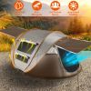 5-8 Person Pop Up Tent Automatic Setup Camping Tent Waterproof Instantåtup Tent with 4 Tent Poles 2 Mosquito Net Windows Carrying Bag for Hiking Cli