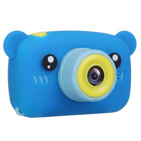 Kids Digital Camera Child Video Camera Children Camcorder Christmas Toy Birthday Gifts with 2.0in Screen 4X Digital Zoom 5 Games 32G MMC Card for 3-10 (Option: KidCameraBlue)